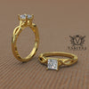 0.45ct Princess Cut Diamond Infinity Engagement Ring - 01US64V